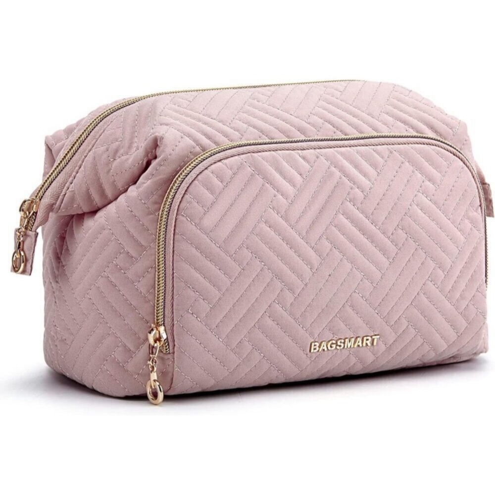 Travel Makeup Bag Water-Resistant Polyester Large Organizer Purse